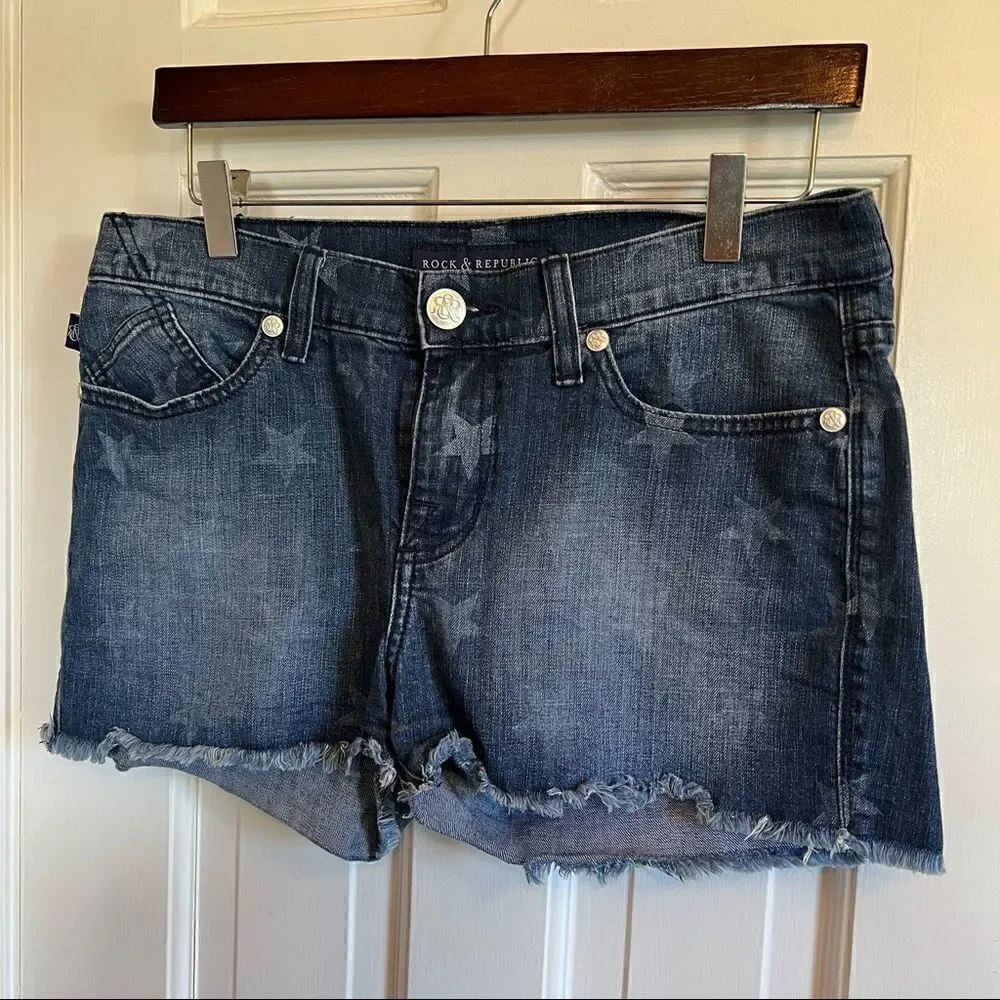 Rock & Republic star jean shorts - Picture 6 of 6
